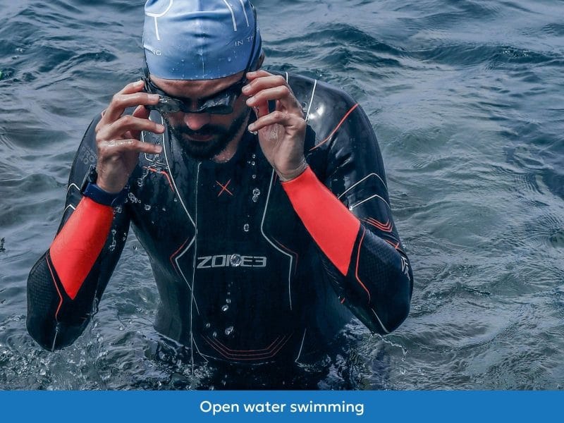 Open water swimming water